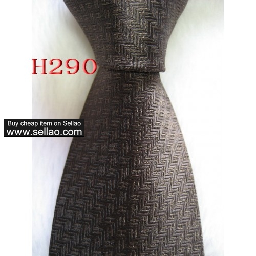H290  #100%Silk Jacquard Woven Handmade Men's Tie Necktie