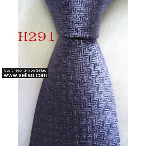H291  #100%Silk Jacquard Woven Handmade Men's Tie Necktie