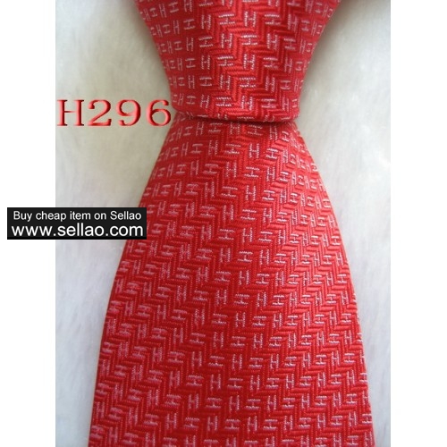 H296  #100%Silk Jacquard Woven Handmade Men's Tie Necktie