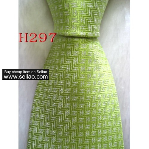 H297  #100%Silk Jacquard Woven Handmade Men's Tie Necktie