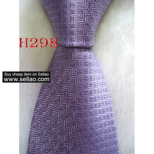 H298  #100%Silk Jacquard Woven Handmade Men's Tie Necktie