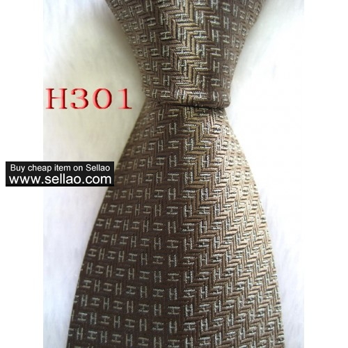 H301  #100%Silk Jacquard Woven Handmade Men's Tie Necktie
