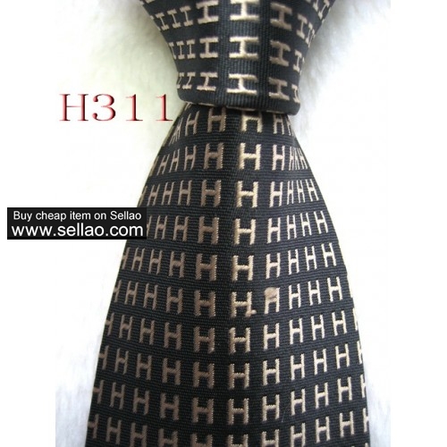 H311  #100%Silk Jacquard Woven Handmade Men's Tie Necktie