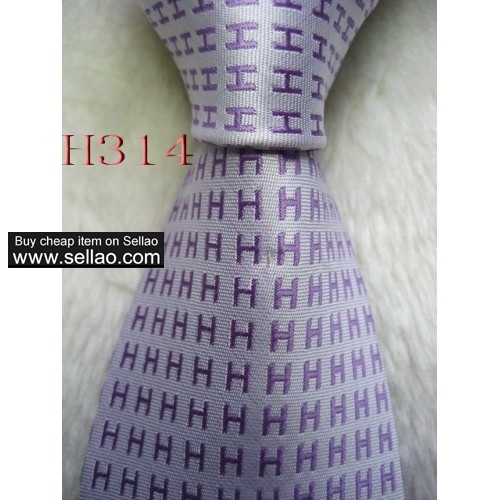 H314  #100%Silk Jacquard Woven Handmade Men's Tie Necktie