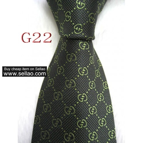 G22  #100%Silk Jacquard Woven Handmade Men's Tie Necktie