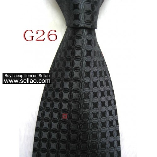 G26  #100%Silk Jacquard Woven Handmade Men's Tie Necktie