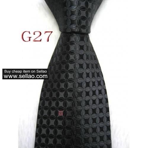 G27  #100%Silk Jacquard Woven Handmade Men's Tie Necktie