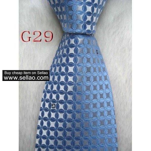 G29  #100%Silk Jacquard Woven Handmade Men's Tie Necktie