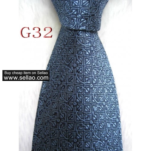 G32  #100%Silk Jacquard Woven Handmade Men's Tie Necktie