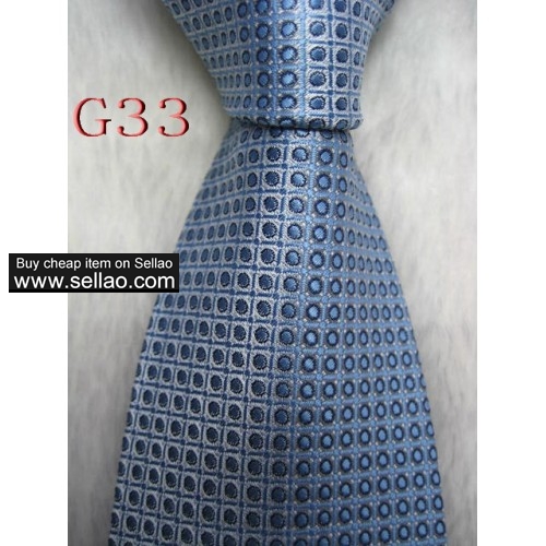 G33  #100%Silk Jacquard Woven Handmade Men's Tie Necktie