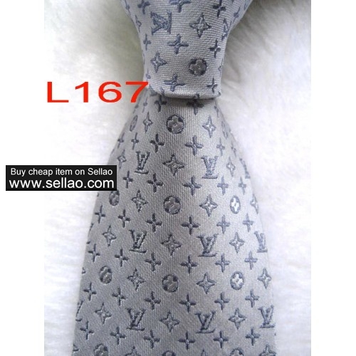 L167  #100%Silk Jacquard Woven Handmade Men's Tie Necktie