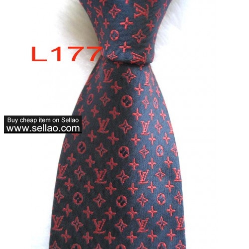 L177  #100%Silk Jacquard Woven Handmade Men's Tie Necktie