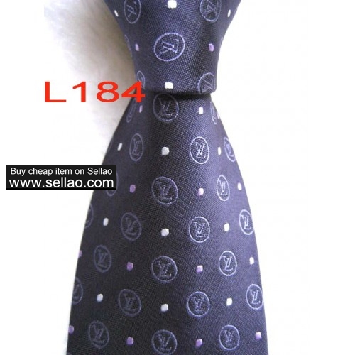 L184  #100%Silk Jacquard Woven Handmade Men's Tie Necktie