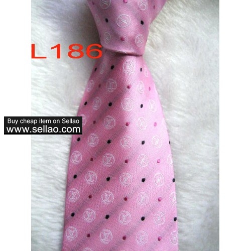 L186  #100%Silk Jacquard Woven Handmade Men's Tie Necktie