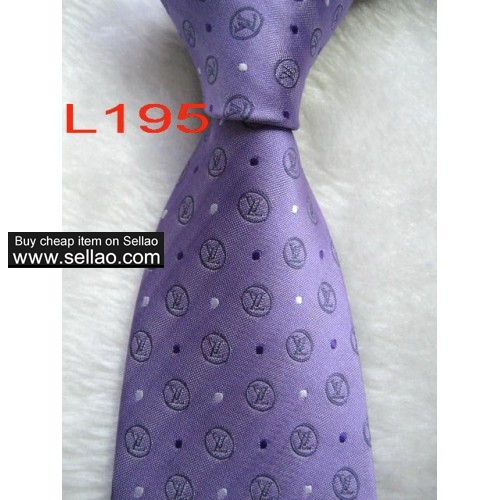 L195  #100%Silk Jacquard Woven Handmade Men's Tie Necktie