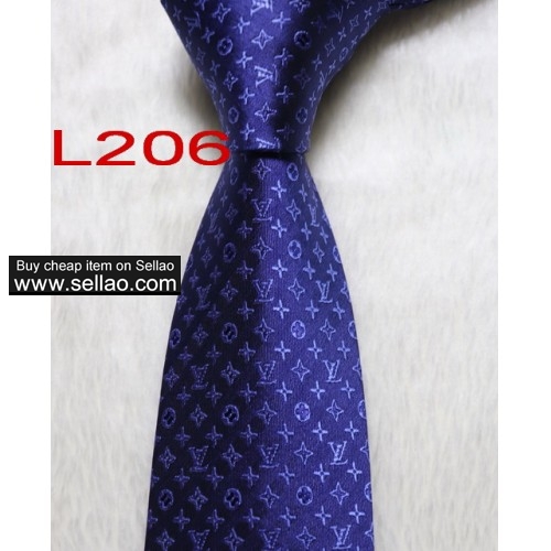 L206  #100%Silk Jacquard Woven Handmade Men's Tie Necktie