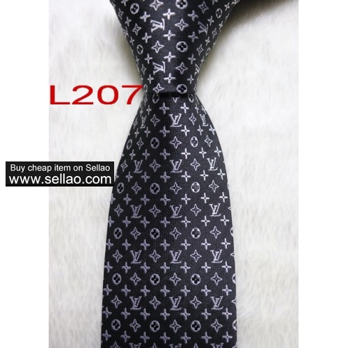 L207  #100%Silk Jacquard Woven Handmade Men's Tie Necktie