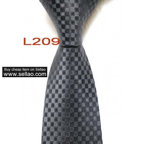 L209  #100%Silk Jacquard Woven Handmade Men's Tie Necktie