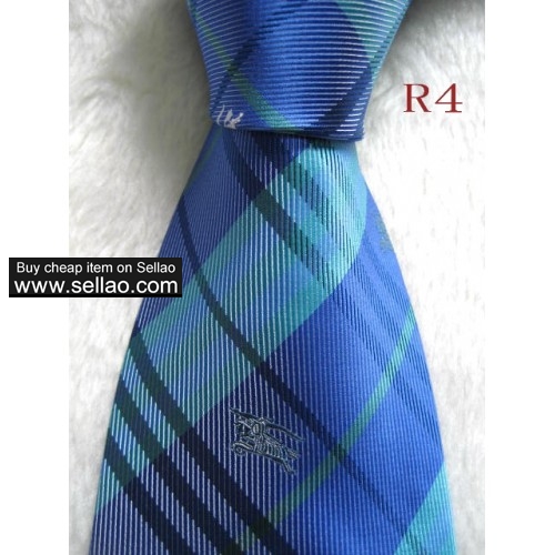 R4  #100%Silk Jacquard Woven Handmade Men's Tie Necktie