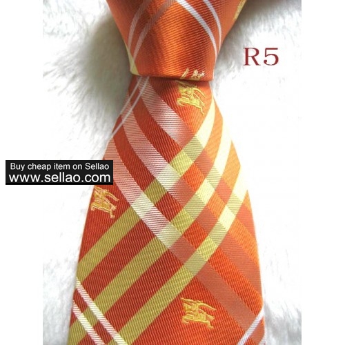 R5  #100%Silk Jacquard Woven Handmade Men's Tie Necktie