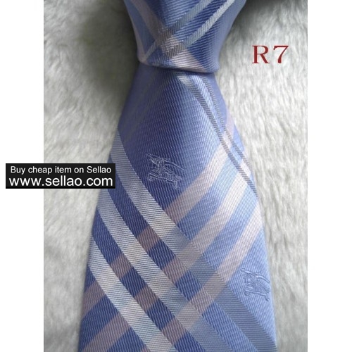 R7  #100%Silk Jacquard Woven Handmade Men's Tie Necktie