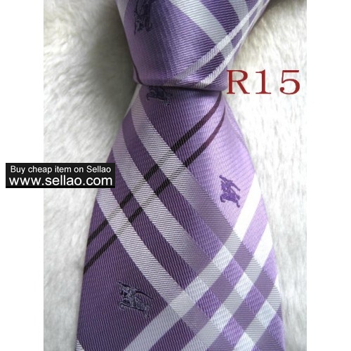 R15  #100%Silk Jacquard Woven Handmade Men's Tie Necktie