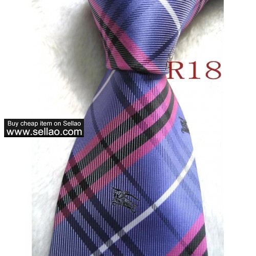 R18  #100%Silk Jacquard Woven Handmade Men's Tie Necktie