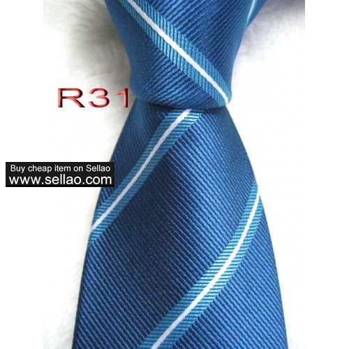 R31  #100%Silk Jacquard Woven Handmade Men's Tie Necktie