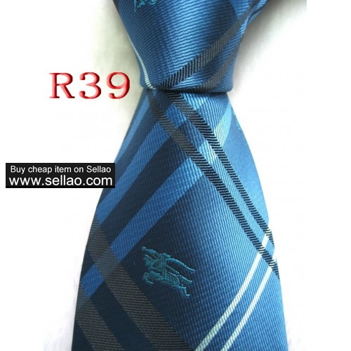 R39  #100%Silk Jacquard Woven Handmade Men's Tie Necktie