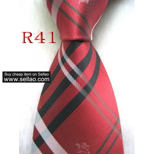 R41  #100%Silk Jacquard Woven Handmade Men's Tie Necktie