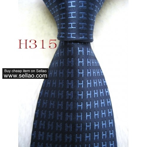 H315  #100%Silk Jacquard Woven Handmade Men's Tie Necktie