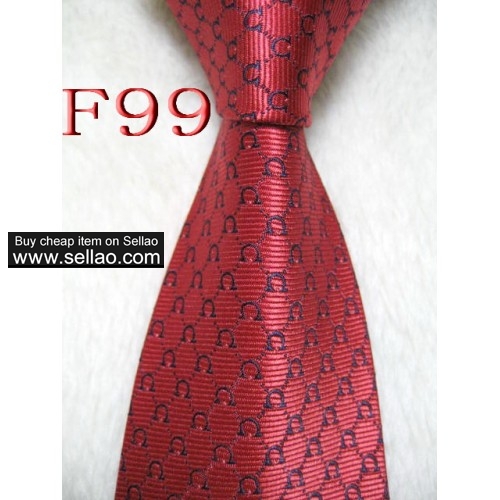 F99  #100%Silk Jacquard Woven Handmade Men's Tie Necktie