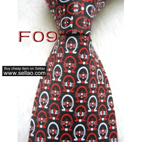 F09  #100%Silk Jacquard Woven Handmade Men's Tie Necktie