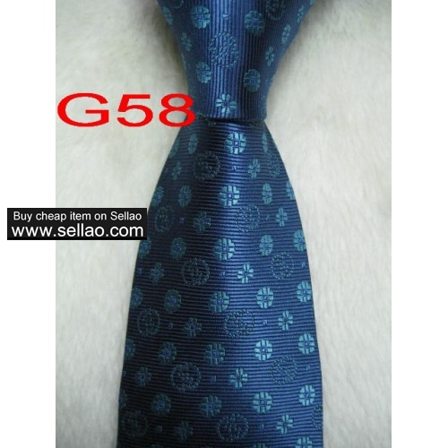 G58  #100%Silk Jacquard Woven Handmade Men's Tie Necktie