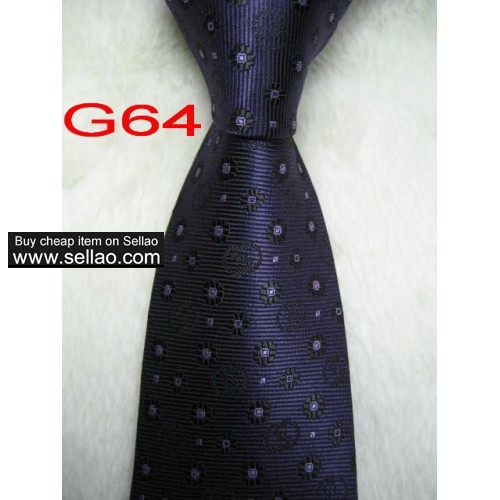 G64  #100%Silk Jacquard Woven Handmade Men's Tie Necktie