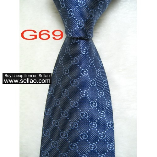 G69  #100%Silk Jacquard Woven Handmade Men's Tie Necktie