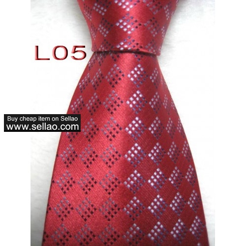 L05  #100%Silk Jacquard Woven Handmade Men's Tie Necktie