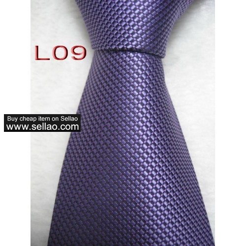 L09  #100%Silk Jacquard Woven Handmade Men's Tie Necktie