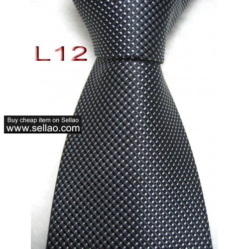 L12  #100%Silk Jacquard Woven Handmade Men's Tie Necktie