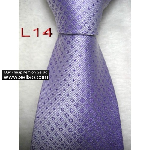 L14  #100%Silk Jacquard Woven Handmade Men's Tie Necktie