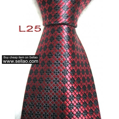 L25  #100%Silk Jacquard Woven Handmade Men's Tie Necktie