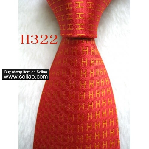 H322  #100%Silk Jacquard Woven Handmade Men's Tie Necktie