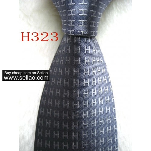 H323  #100%Silk Jacquard Woven Handmade Men's Tie Necktie