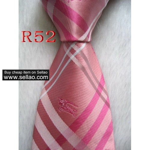 R52  #100%Silk Jacquard Woven Handmade Men's Tie Necktie