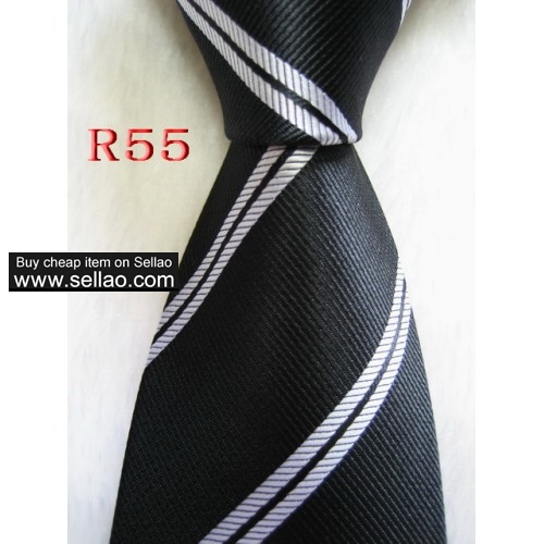 R55  #100%Silk Jacquard Woven Handmade Men's Tie Necktie