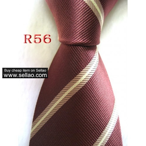 R56  #100%Silk Jacquard Woven Handmade Men's Tie Necktie