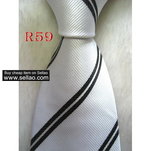 R59  #100%Silk Jacquard Woven Handmade Men's Tie Necktie
