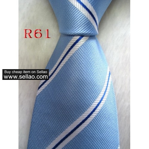 R61  #100%Silk Jacquard Woven Handmade Men's Tie Necktie