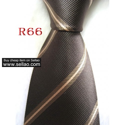 R66  #100%Silk Jacquard Woven Handmade Men's Tie Necktie