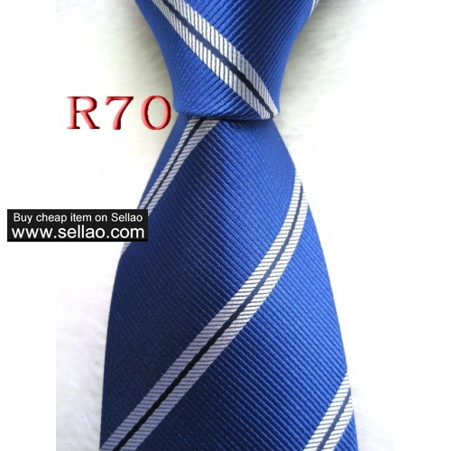 R70  #100%Silk Jacquard Woven Handmade Men's Tie Necktie